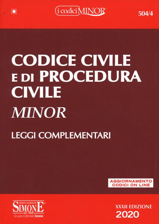 Codice civile e di procedura civile. Leggi complementari. Con aggiornamento online - copertina