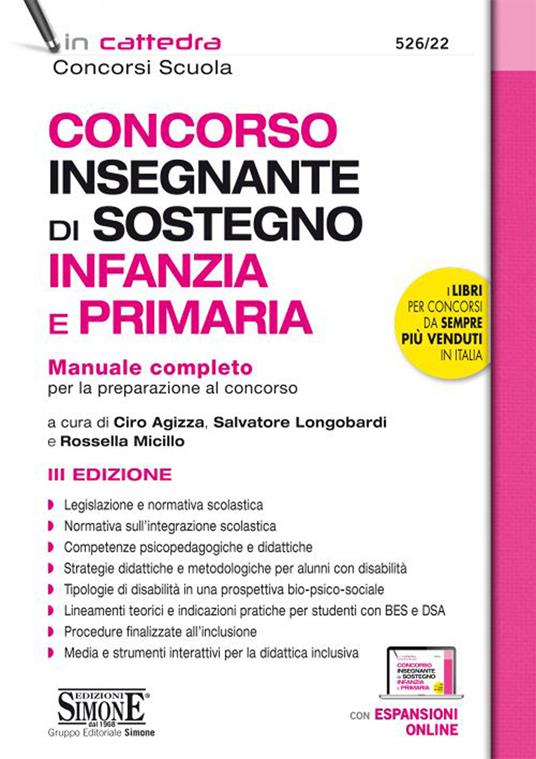 Manuale Concorso Sostegno Didattico Scuola Infanzia e Primaria