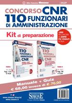 Kit concorso CNR 110 funzionari di amministrazione. Teoria e quiz materie giuridiche + Quiz attitudinali logico matematici commentati