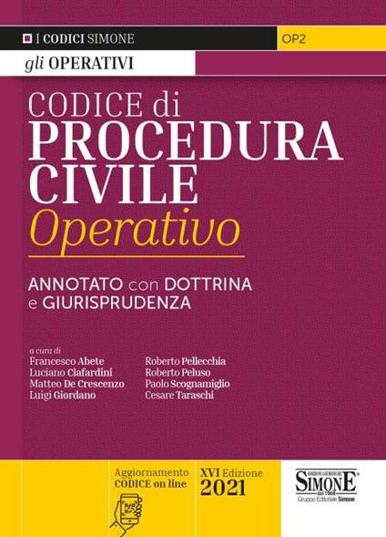 Codice di procedura civile operativo. Annotato con dottrina e giurisprudenza. Con espansione online - copertina