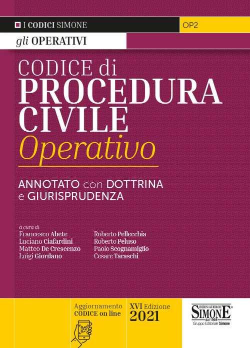 Codice di procedura civile operativo. Annotato con dottrina e giurisprudenza. Con espansione online - copertina