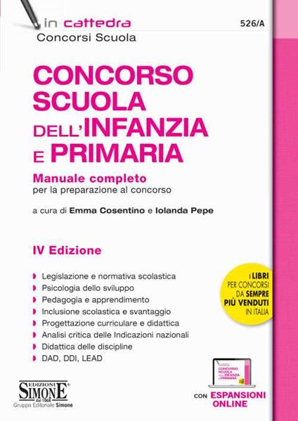 Concorso Scuola Infanzia e Primaria 2024 | Libreria Giuridica Online