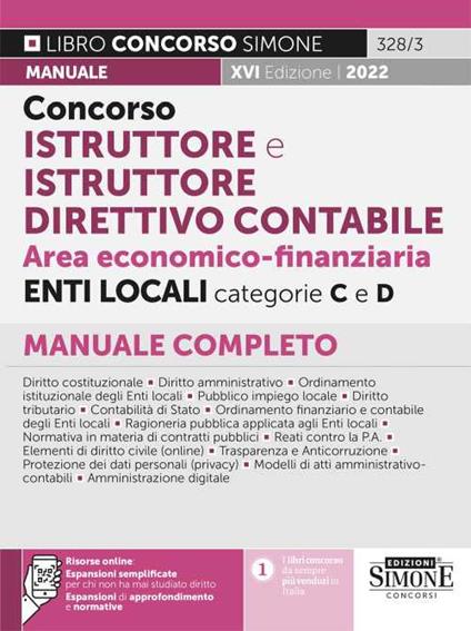 Concorso istruttore e istruttore direttivo contabile negli enti locali. Area economico-finanziaria. Categorie C e D. Con espansione online - copertina