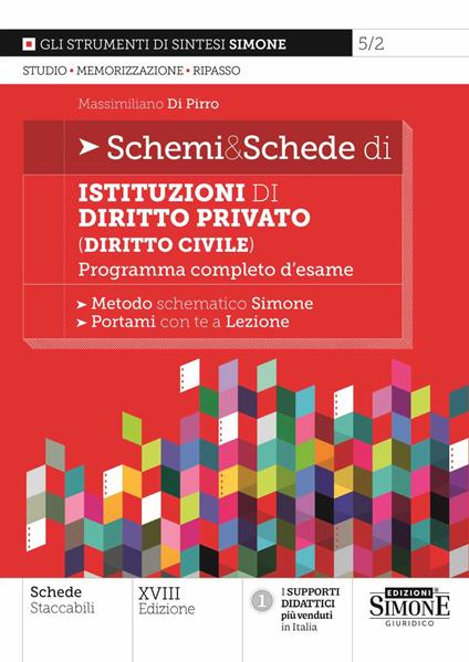 Schemi & schede di istituzioni di diritto privato (diritto civile). Programma completo d'esame - Massimiliano Di Pirro - copertina