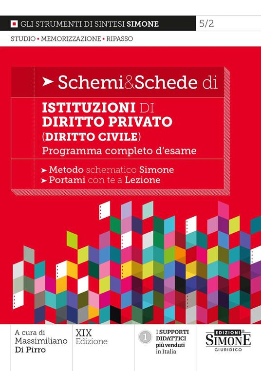 Schemi & schede di istituzioni di diritto privato (diritto civile). Programma completo d'esame - Massimiliano Di Pirro - copertina