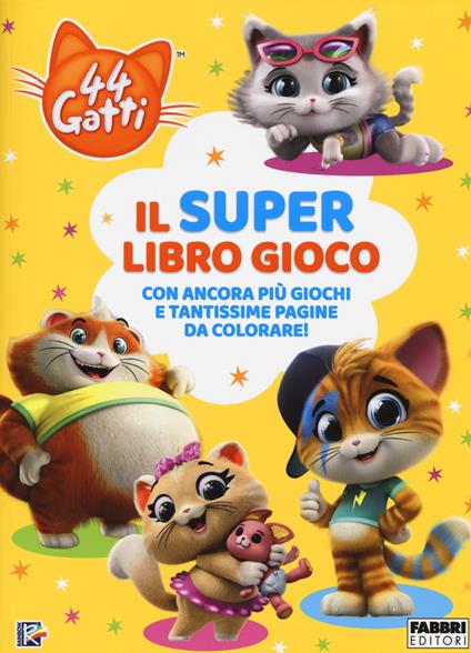 Il super libro gioco. 44 gatti. Ediz. a colori - copertina