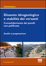 Dissesto idrogeologico e stabilità dei versanti. Consolidamento dei pendii con palificate. Analisi e progettazione