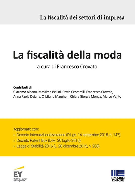 La fiscalità della moda - copertina