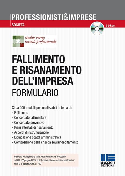 Fallimento e risanamento dell'impresa. Con CD-ROM - copertina