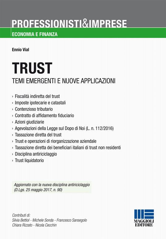 Trust. Temi emergenti e nuove applicazioni - Ennio Vial - copertina