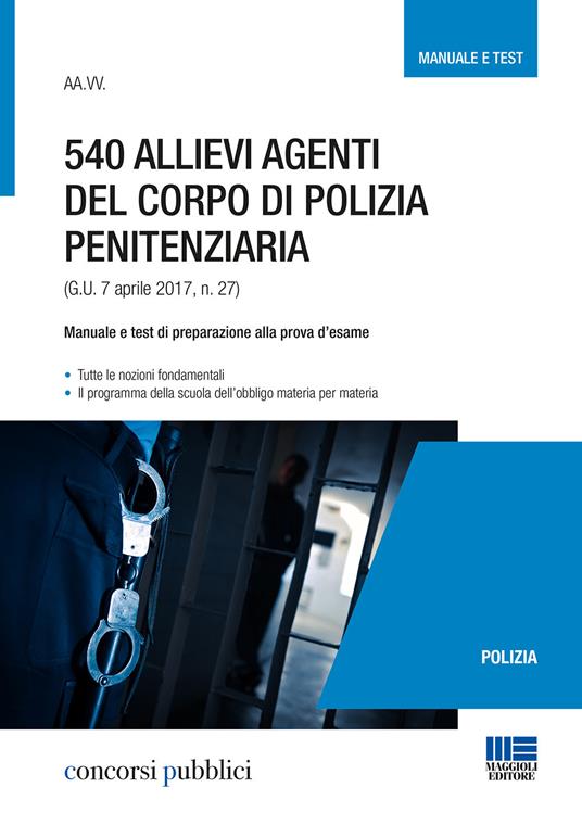 540 allievi agenti del corpo di polizia penitenziaria - copertina