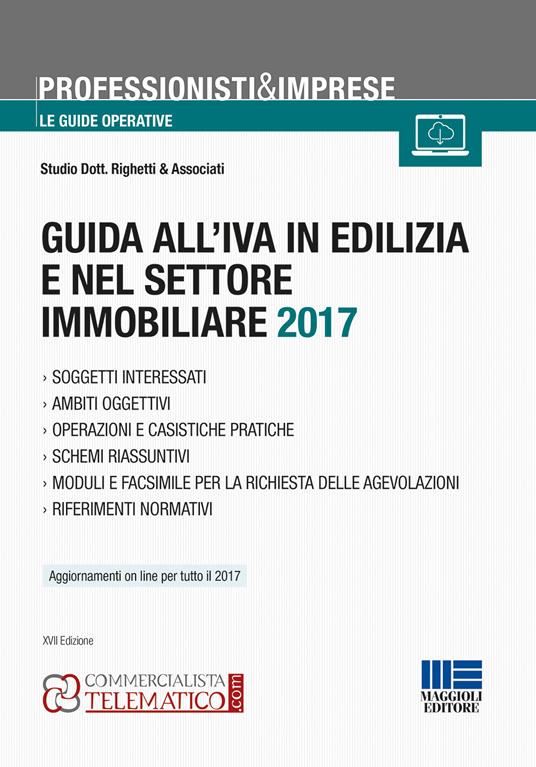 Guida all'IVA in edilizia e nel settore immobiliare 2017 - copertina