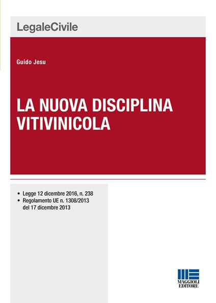 La nuova disciplina vitivinicola - Guido Jesu - copertina