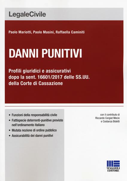 Danni punitivi - Paolo Mariotti,Paolo Masini,Raffaella Caminiti - copertina