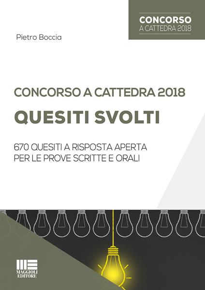 Concorso a cattedra 2018. Quesiti svolti - Pietro Boccia - copertina