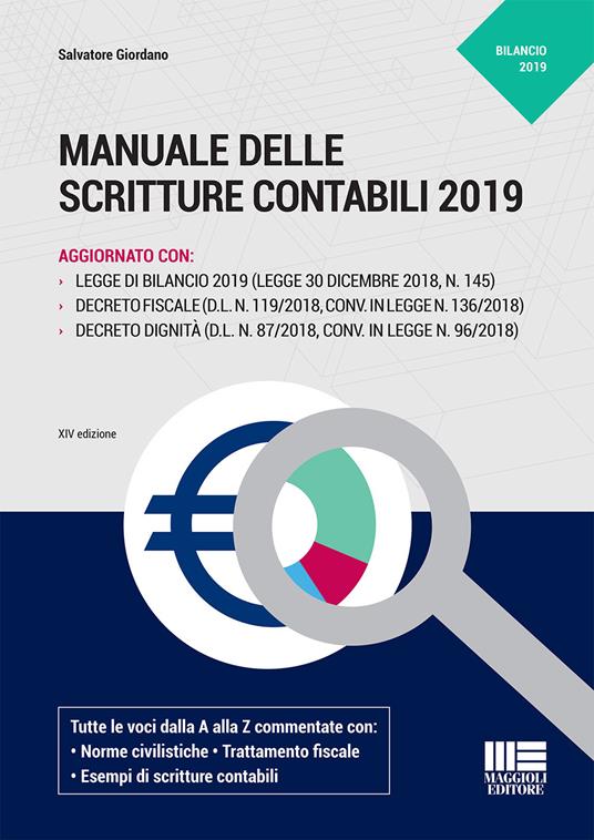 Manuale delle scritture contabili - Salvatore Giordano - copertina