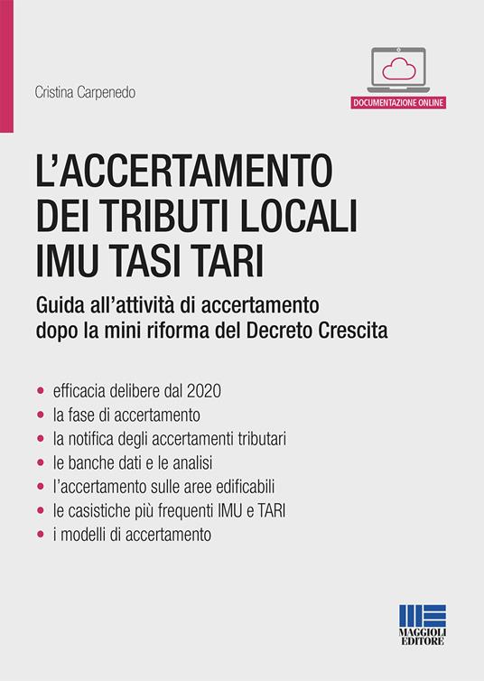 L' accertamento dei tributi locali IMU TASI TARI - Cristina Carpenedo - copertina