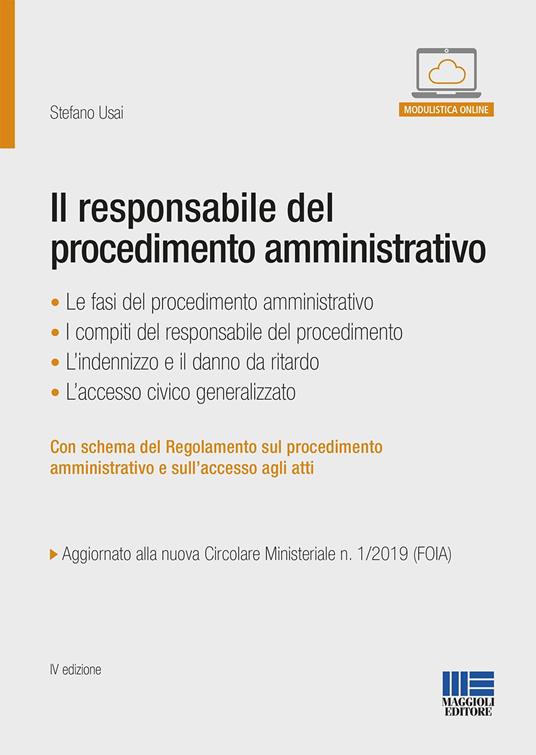 Il responsabile del procedimento amministrativo - Stefano Usai - copertina