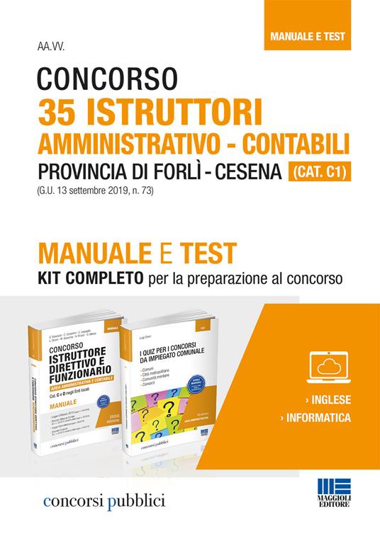 Concorso 35 Istruttori amministrativo-contabili Provincia di Forlì-Cesena (CAT. C1) - Luigi Olivero - copertina