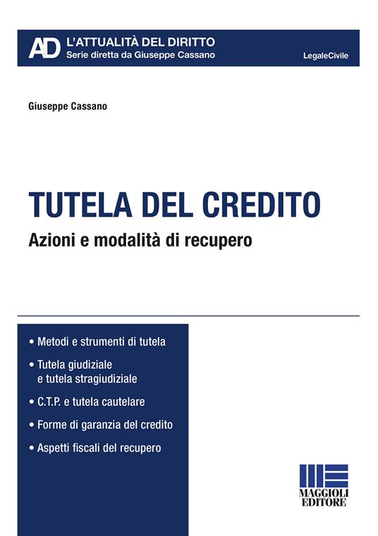 Tutela del credito - Giuseppe Cassano - copertina