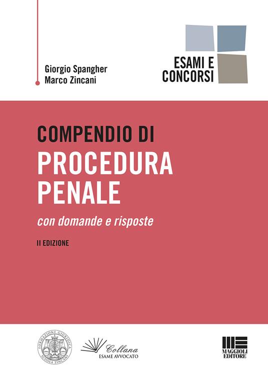 Compendio di procedura penale - Giorgio Spangher,Marco Zincani - copertina