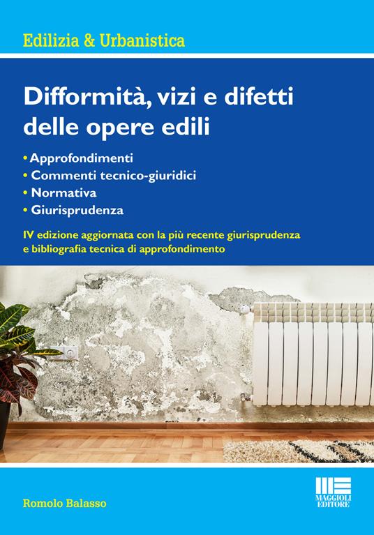 Difformità, vizi e difetti delle opere edili - Romolo Balasso - copertina