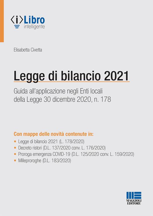 Legge di bilancio 2021 - Elisabetta Civetta - copertina