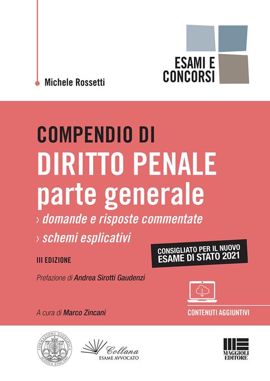 Compendio di diritto penale. Parte generale - Michele Rossetti - copertina