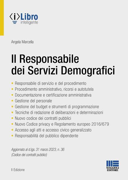 Il responsabile dei servizi demografici - Angela Marcella - copertina