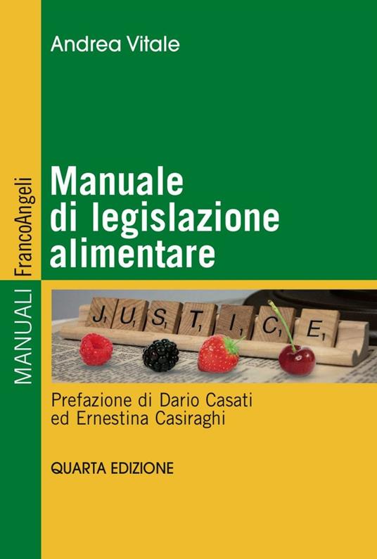 Manuale di legislazione alimentare - Andrea Vitale - copertina