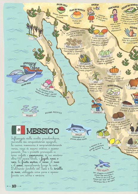 Mappe del gusto. L'atlante per scoprire tutti i cibi buoni del mondo. Ediz. illustrata - Giulia Malerba,Febe Sillani - 2