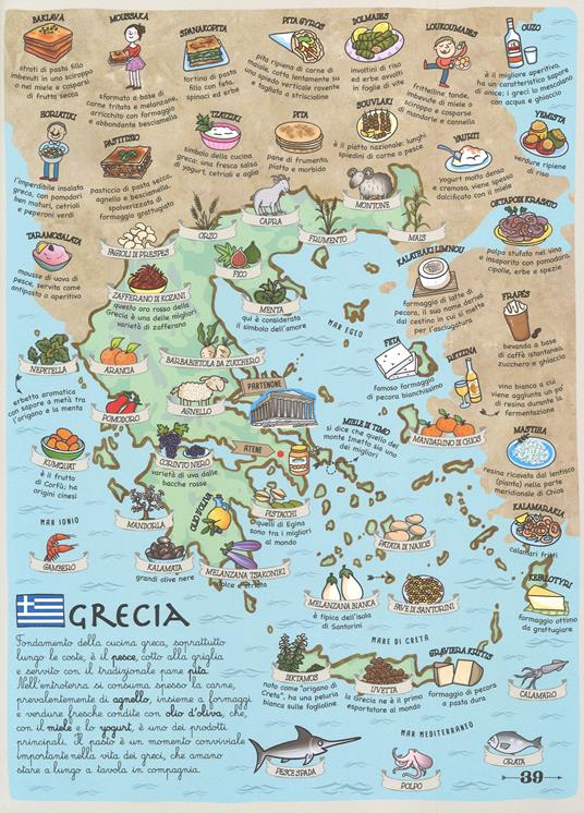 Mappe del gusto. L'atlante per scoprire tutti i cibi buoni del mondo. Ediz. illustrata - Giulia Malerba,Febe Sillani - 3