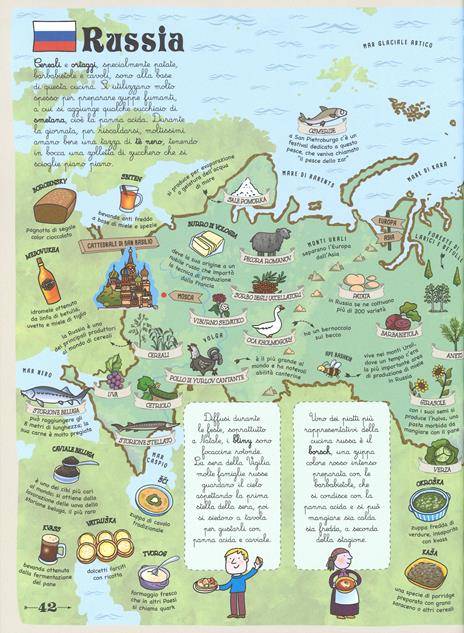 Mappe del gusto. L'atlante per scoprire tutti i cibi buoni del mondo. Ediz. illustrata - Giulia Malerba,Febe Sillani - 4