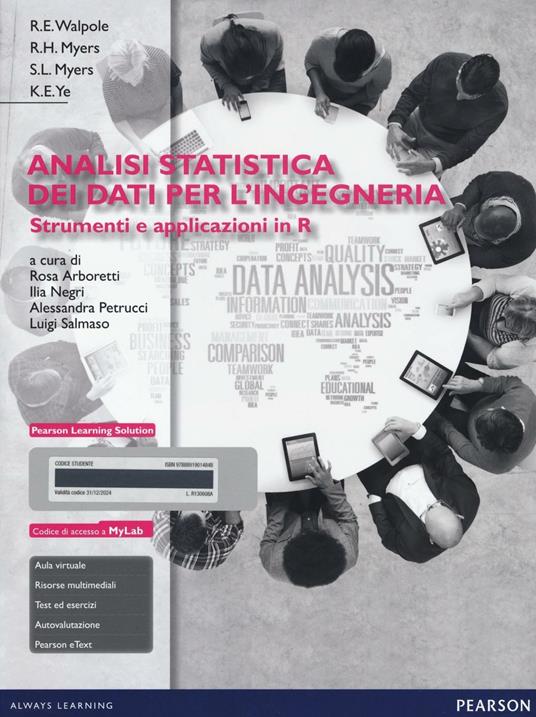 Analisi statistica dei dati per l'ingegneria. Strumenti e applicazioni in R. Con aggiornamento online - copertina