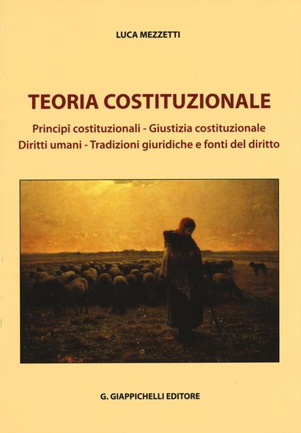 Teoria costituzionale - Luca Mezzetti - copertina