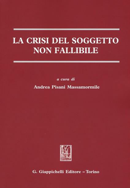 La crisi del soggetto non fallibile - copertina