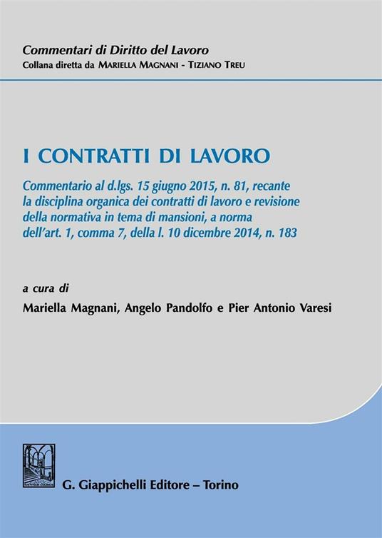 I contratti di lavoro - copertina