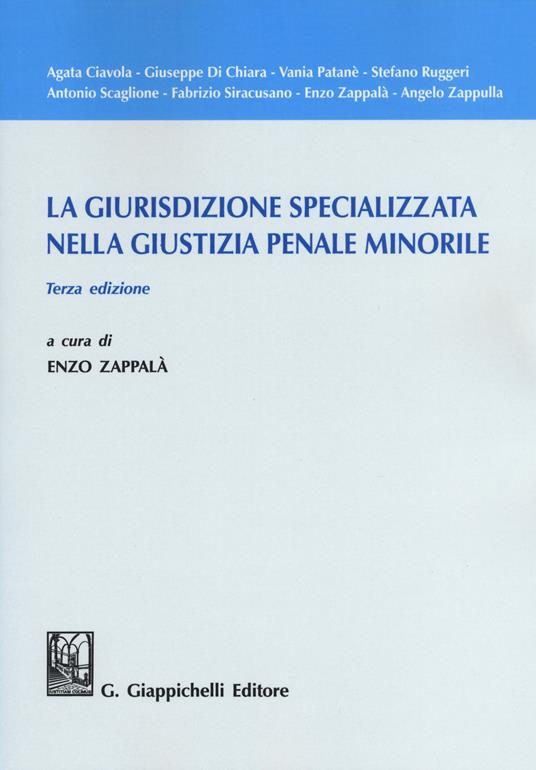 La giurisdizione specializzata nella giustizia penale minorile - copertina