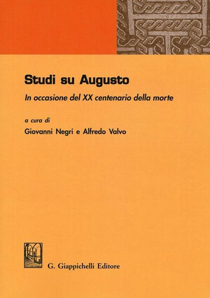 Studi su Augusto. In occasione del XX centenario della morte - copertina