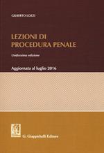 Lezioni di procedura penale