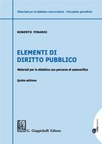 Elementi di diritto pubblico. Materiali per la didattica con percorsi di autoverifica