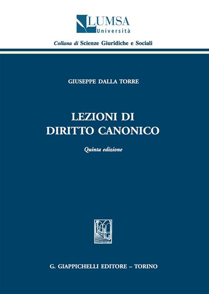 Lezioni di diritto canonico - Giuseppe Dalla Torre - copertina