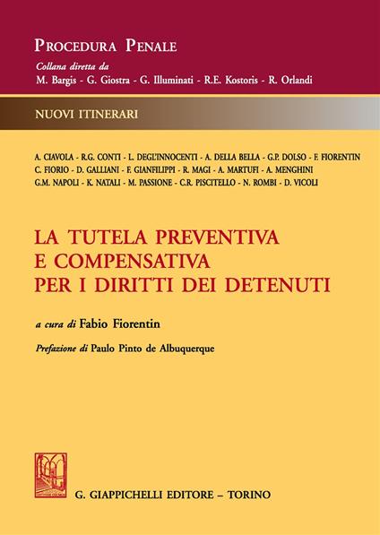 La tutela preventiva e compensativa per i diritti dei detenuti - copertina