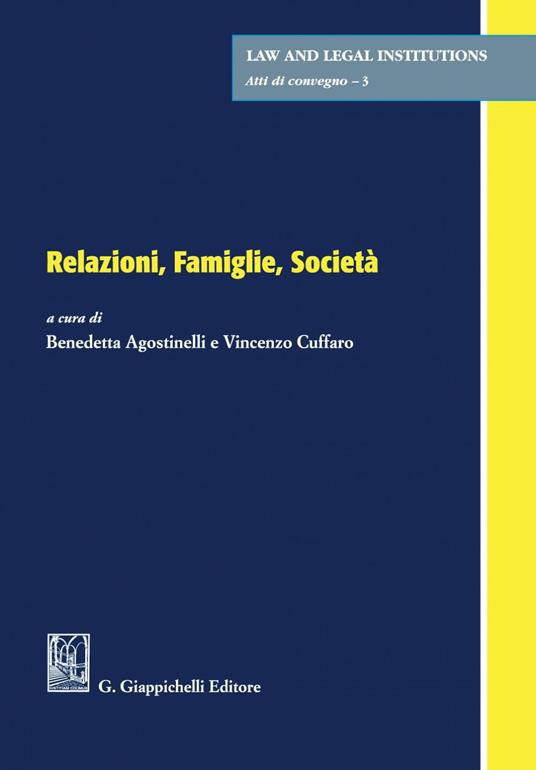 Relazioni, famiglie, società - copertina