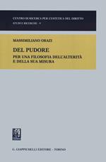 Del pudore. Per una filosofia dell'alterità e della sua misura