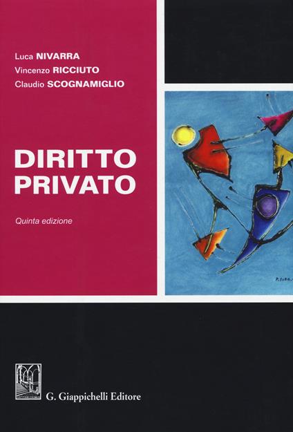 Diritto privato - Luca Nivarra,Vincenzo Ricciuto,Claudio Scognamiglio - copertina