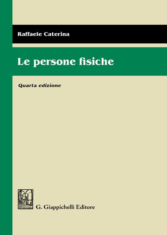 Le persone fisiche - Raffaele Caterina - copertina