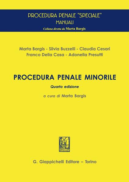 Procedura penale minorile - copertina