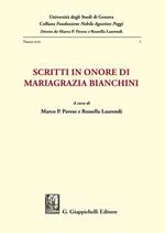 Scritti in onore di Mariagrazia Bianchini