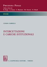 Intercettazioni e cariche istituzionali